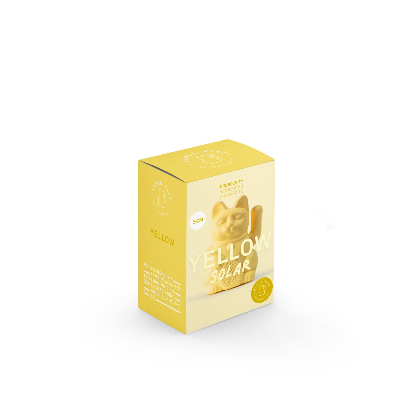 Mini Chat Chanceux Jaune Solaire