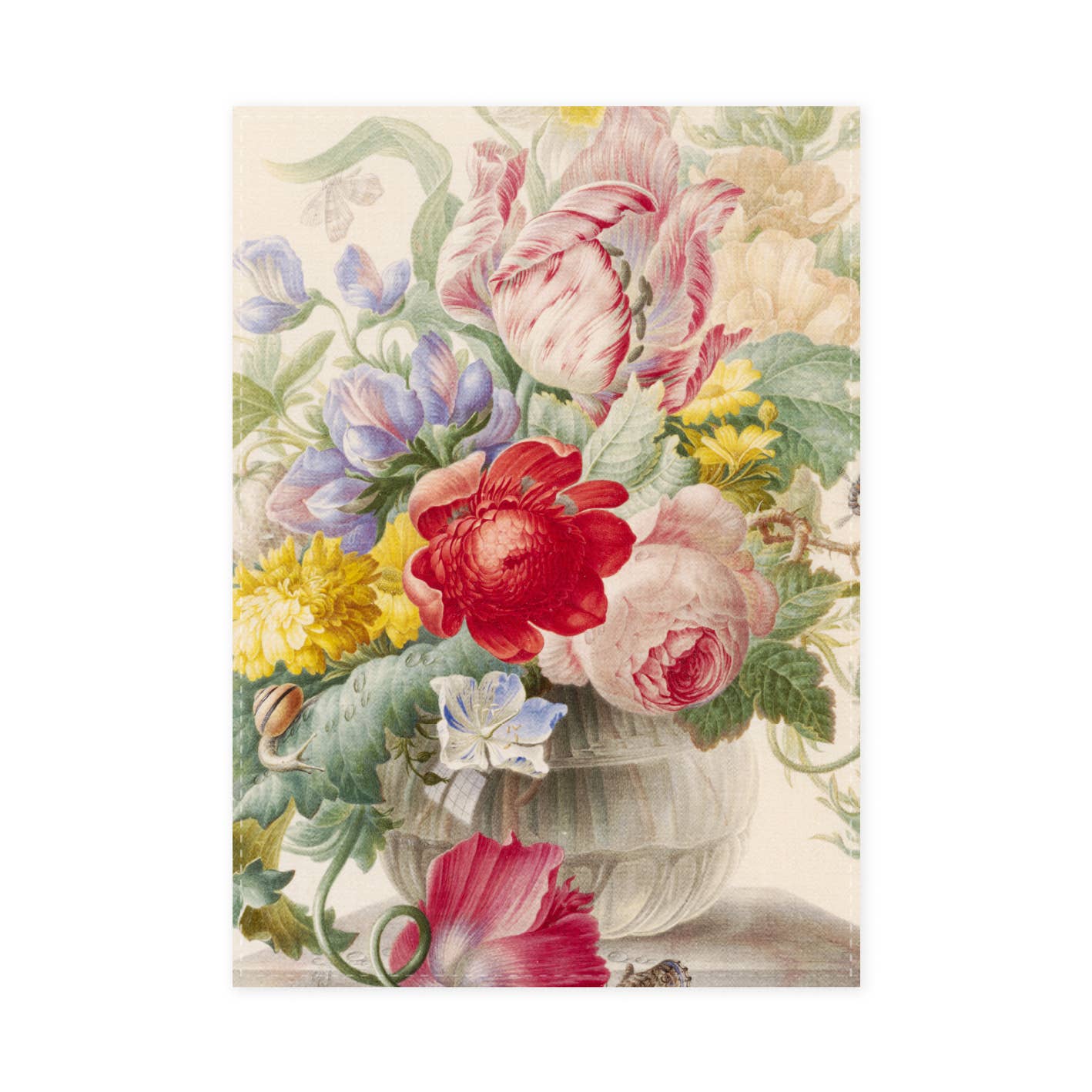 Dishcloth, Still life flowers Henstenburgh