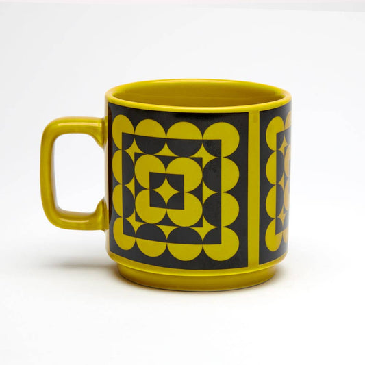 Magpie x Hornsea Squares Chartreuse Mug
