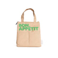 Geïsoleerde tas "Bon Appétit" - Camel
