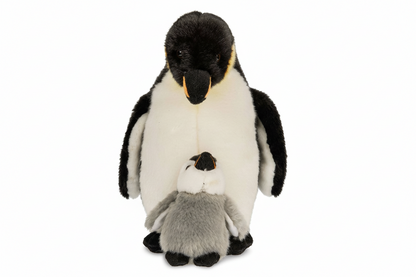 Peluche manchot empereur avec bébé Uni Toys