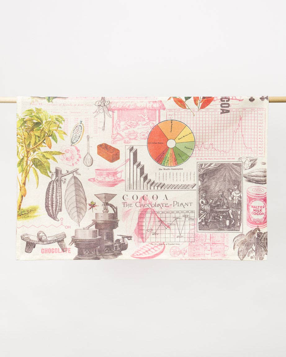 Tea towel Chocolate making