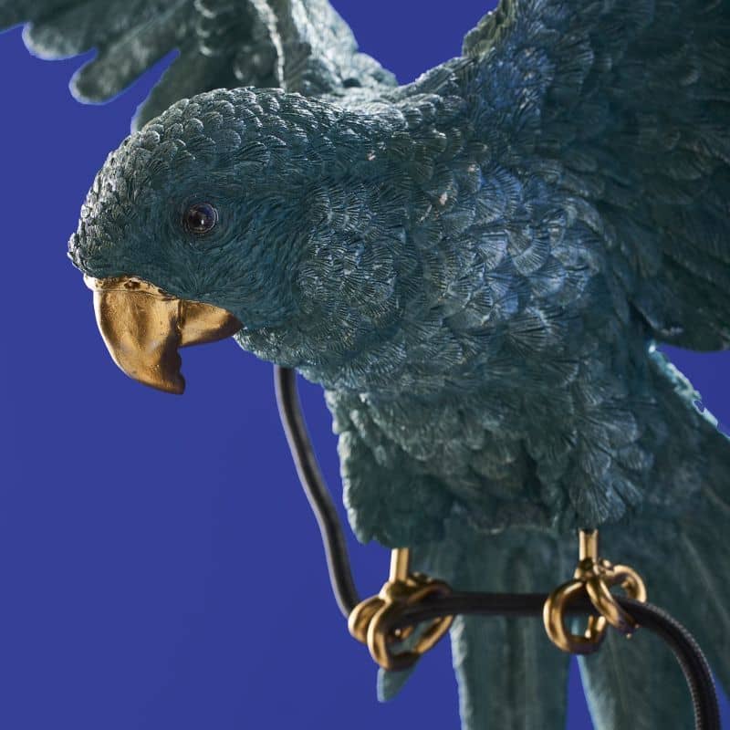 Turquoise Parrot Ceiling Light