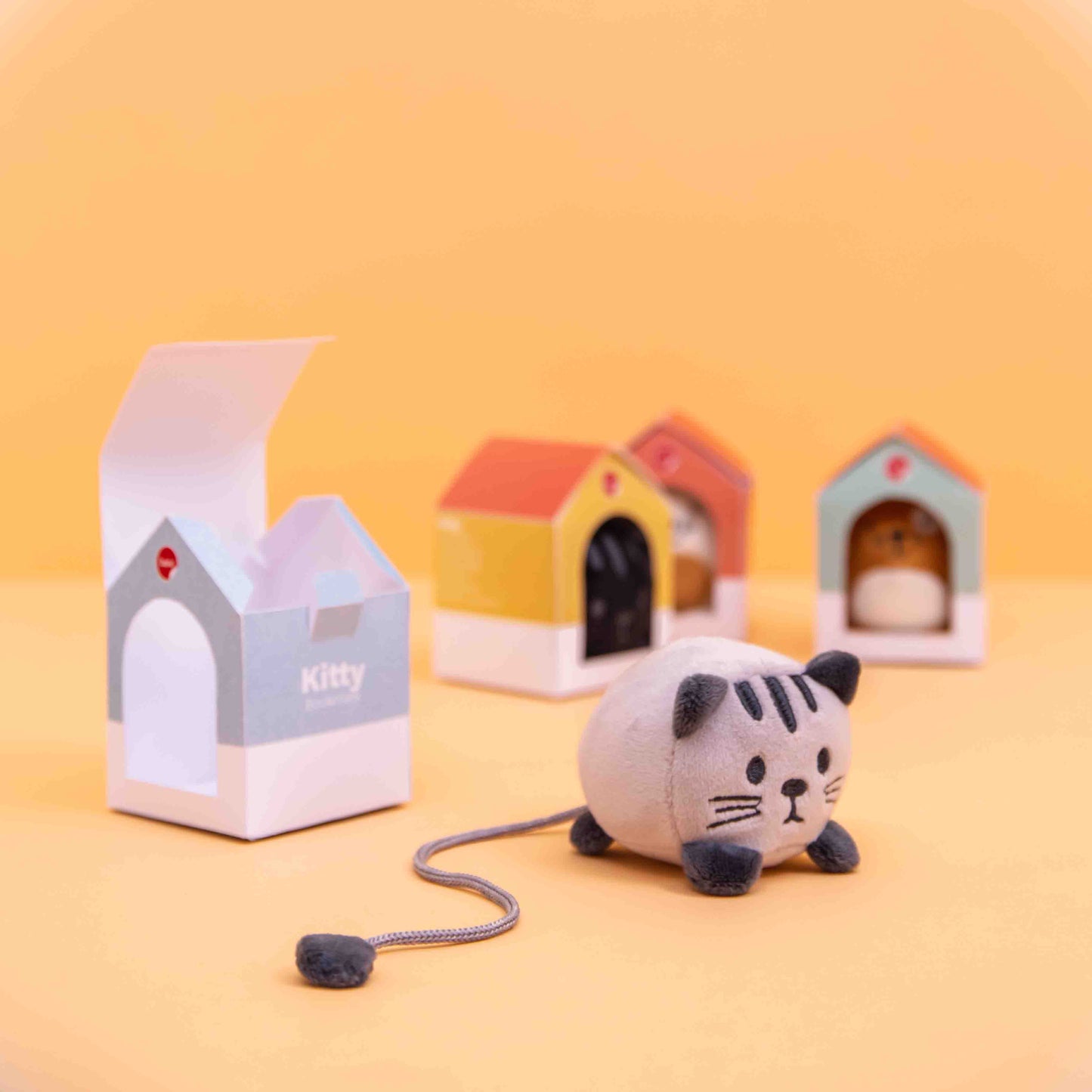 Marque-pages animaux en peluche x12