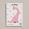 Iron-on Patch - Pink Dinosaur