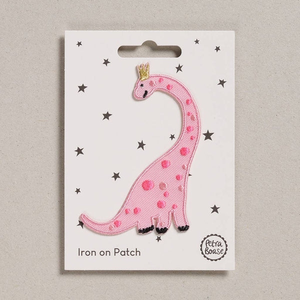 Iron-on Patch - Pink Dinosaur
