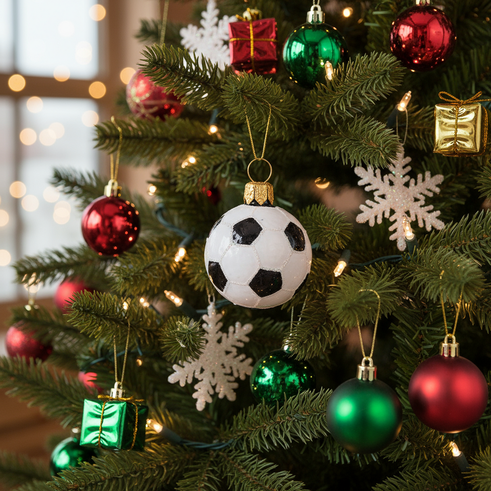 Kerstbal voetbal XS