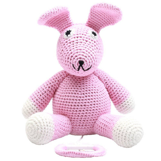 Muziekdoos - Lichtroze Konijn