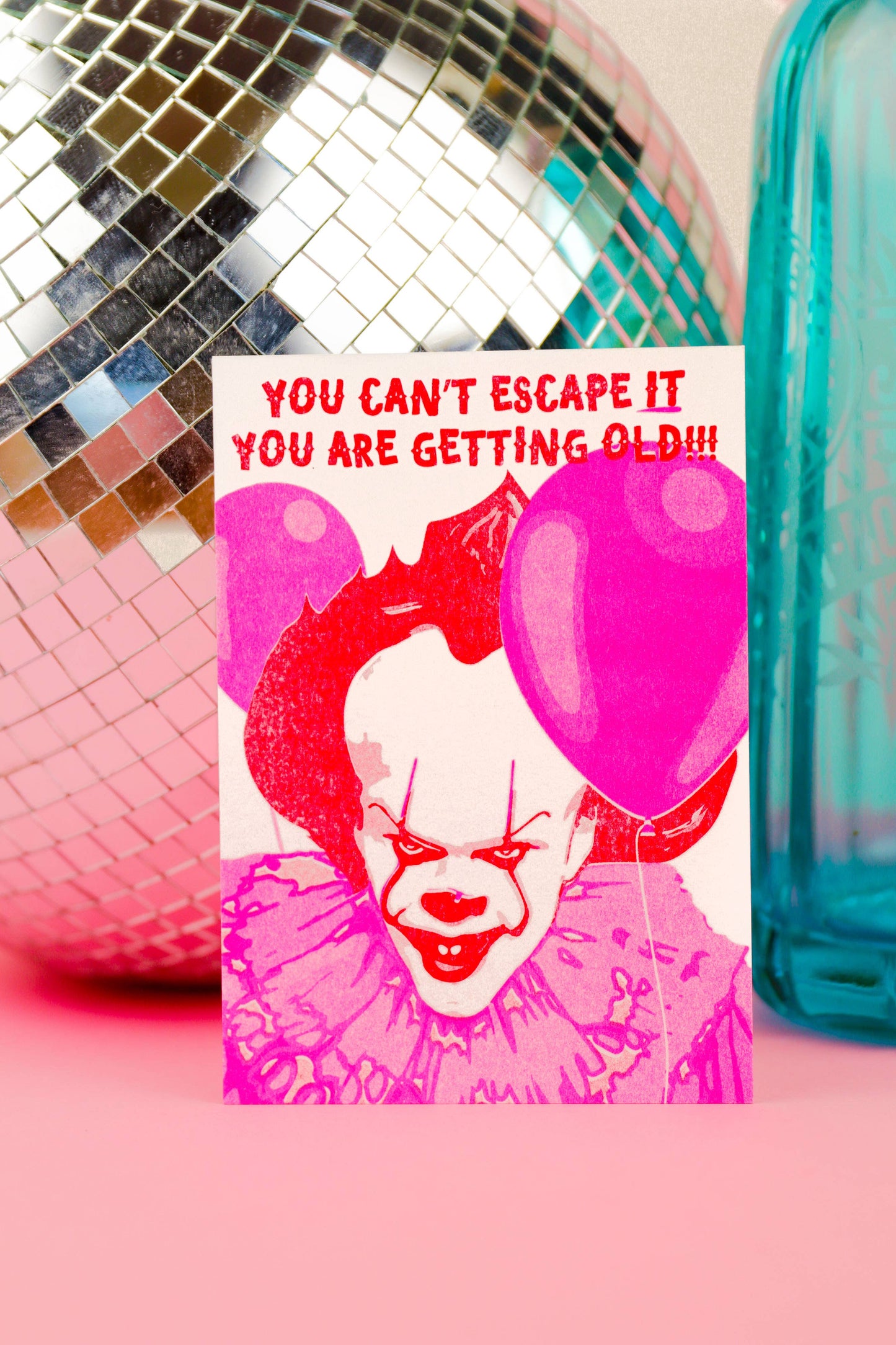 Pennywise Postcard You Can't Escape IT Risoprint