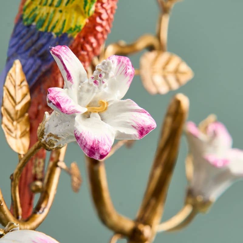 Chandelier zèbre poly/métal, 27 x 9x45 cm