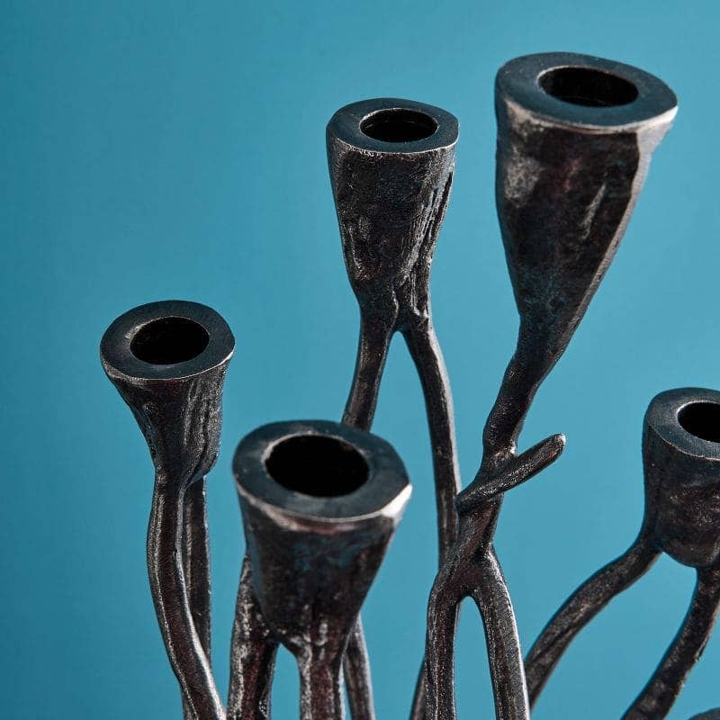 Chandelier Roots Noir, Aluminium, 25 x 22 x 63,5 cm