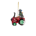 Feestelijke tractor-kerstbal