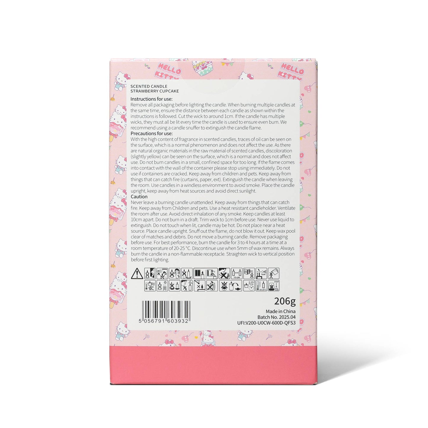Aardbeiengeurende kaars, Hello Kitty Bakery