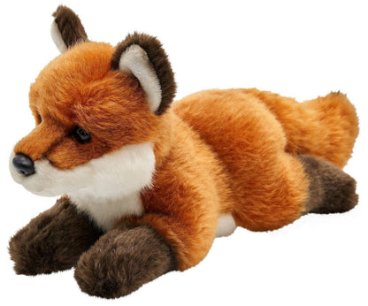 Red Fox Plush Toy Lying Down