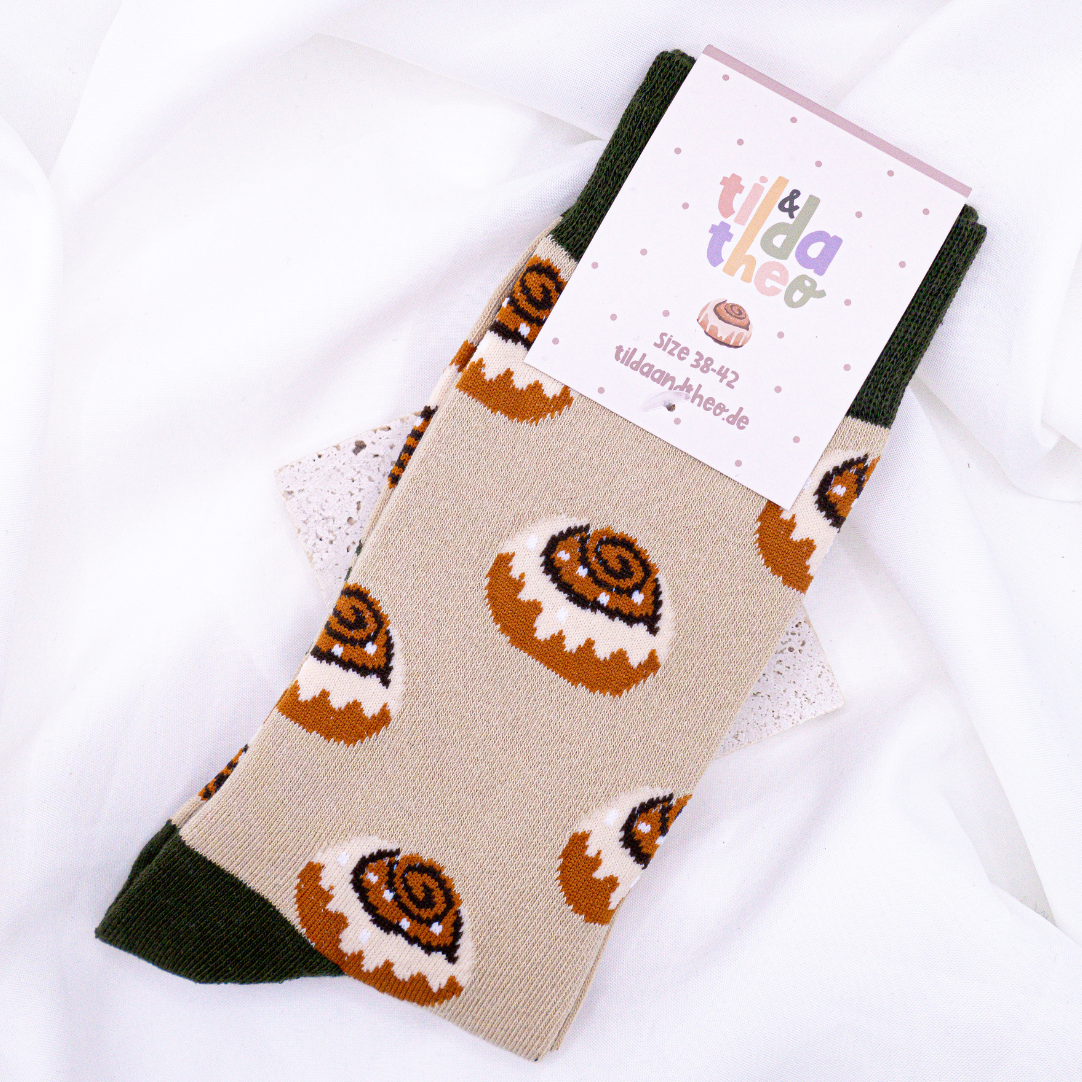 Cinnamon Roll Socks