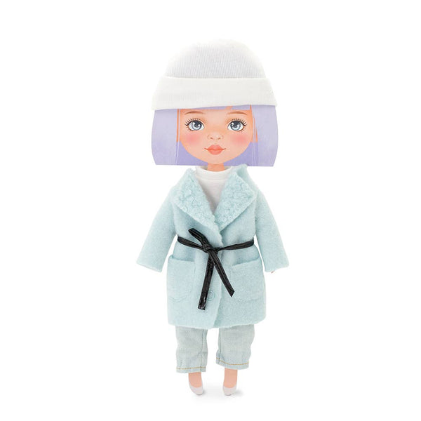 Clothing set: Mint-colored coat, 28 cm