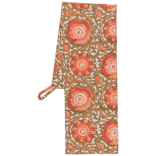 Zinnia Block Dishcloth