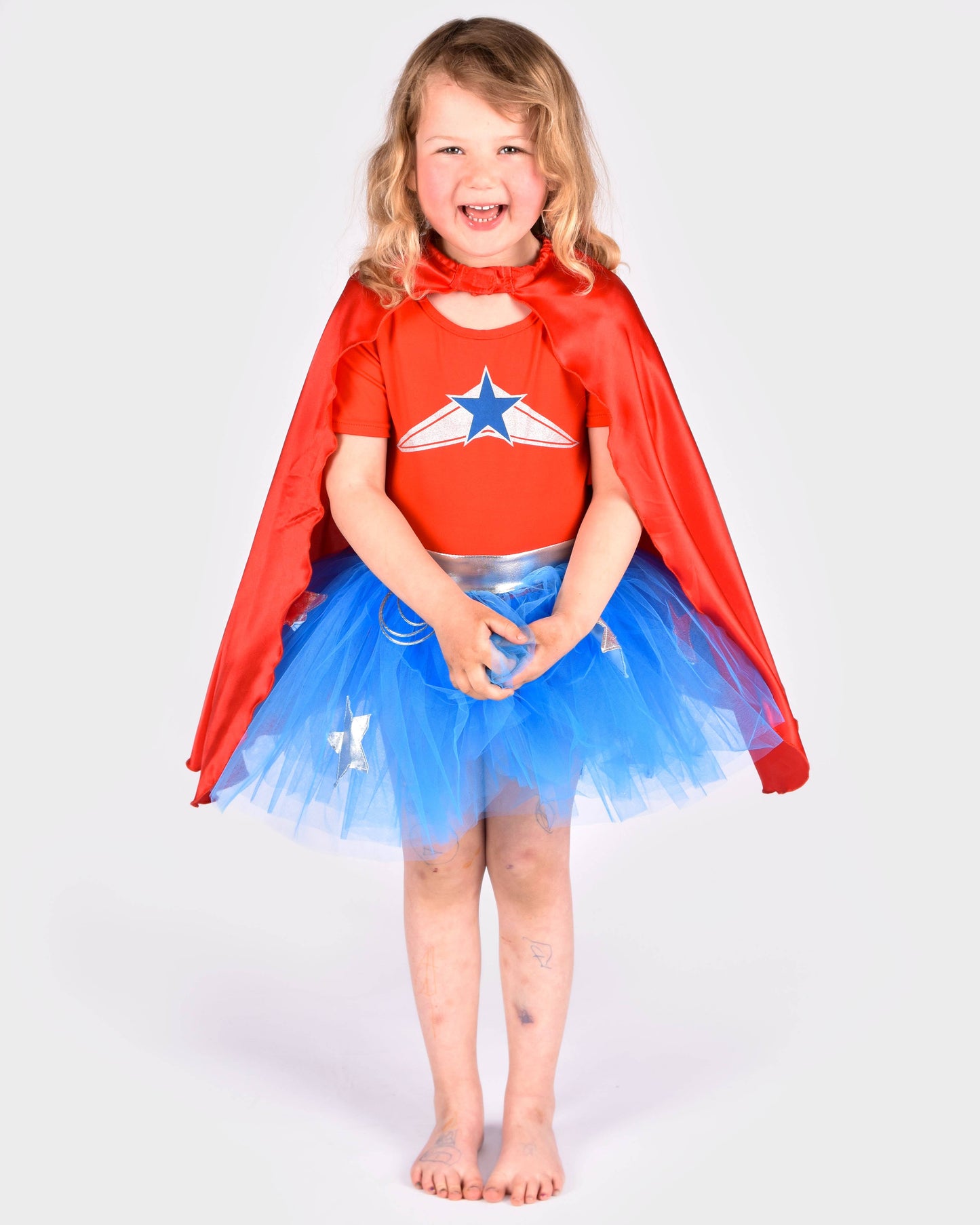 Super Wondergirl with Cape 110-116 cm 4-6 years