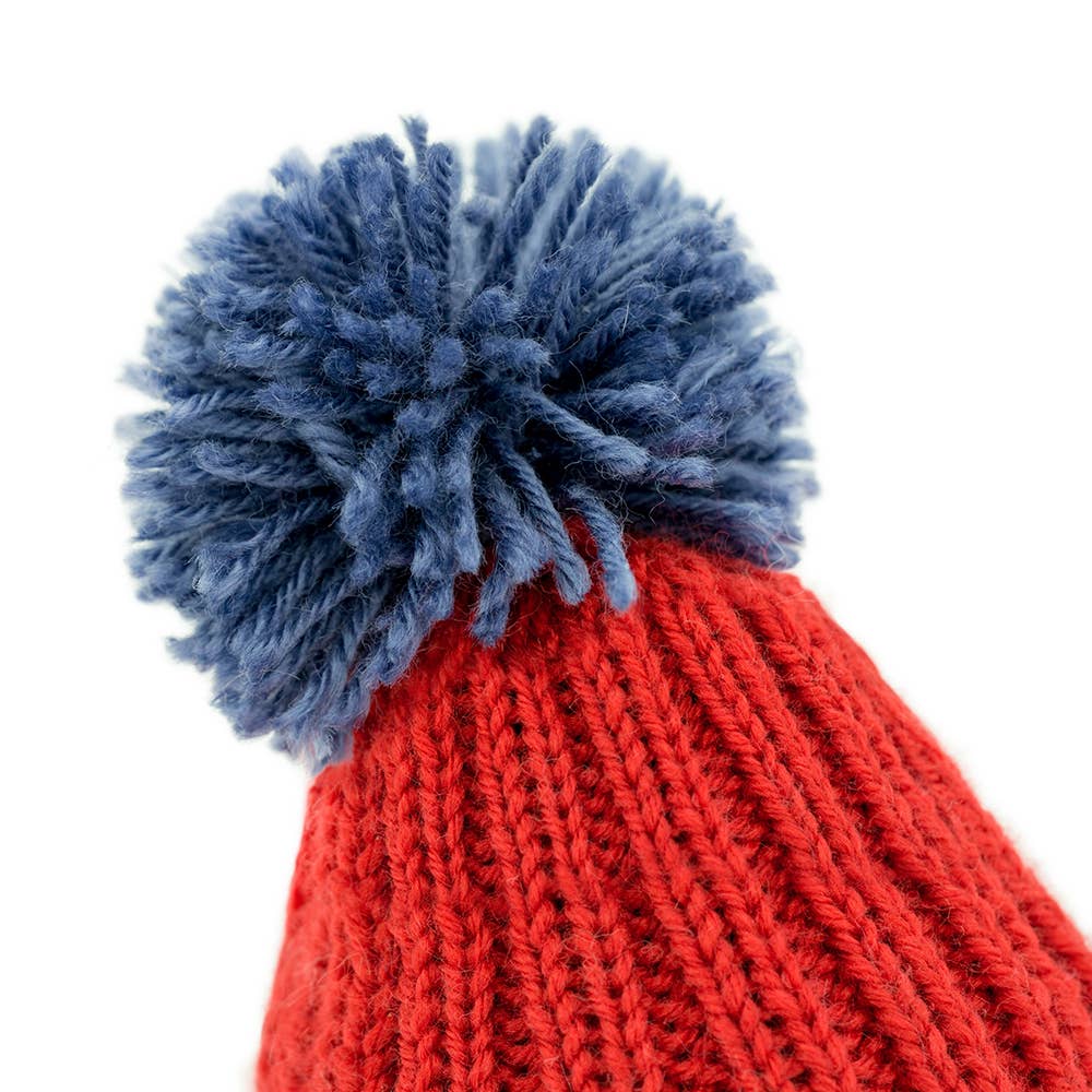 Stekelegel pluche met rode hoed 15 cm