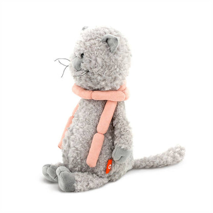 Buddy the Cat plush toy with sausages, 25 cm