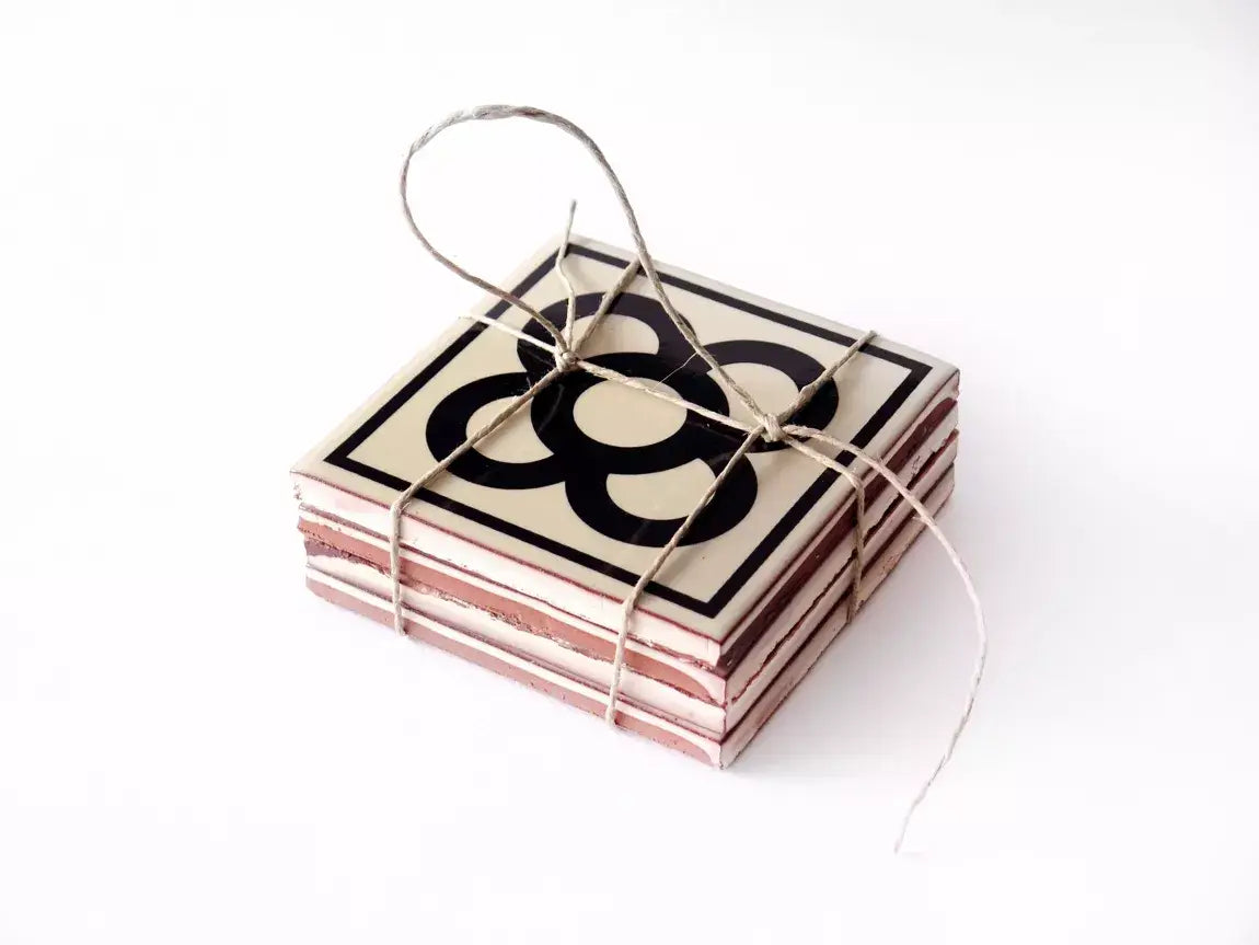 Barcelona ceramic coasters