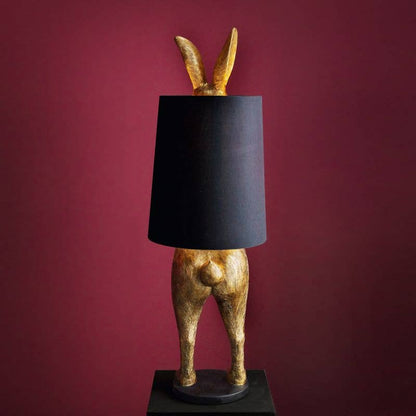 Hiding Rabbit® vloerlamp, goud/zwart, hoogte 115 cm