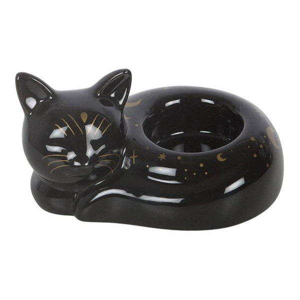 Black Cat Tealight Holder "Black Cat Magic"