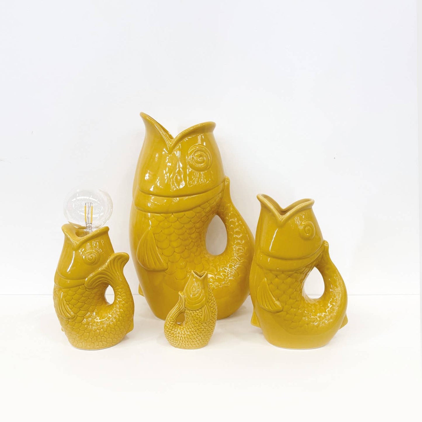 Saffron LED fish decoration, battery operated L13.5 D8.2 H27cm
