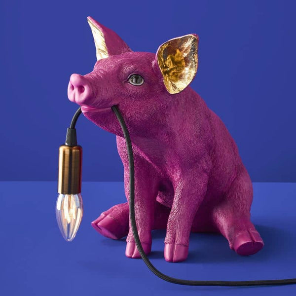Pink Pig Table Lamp