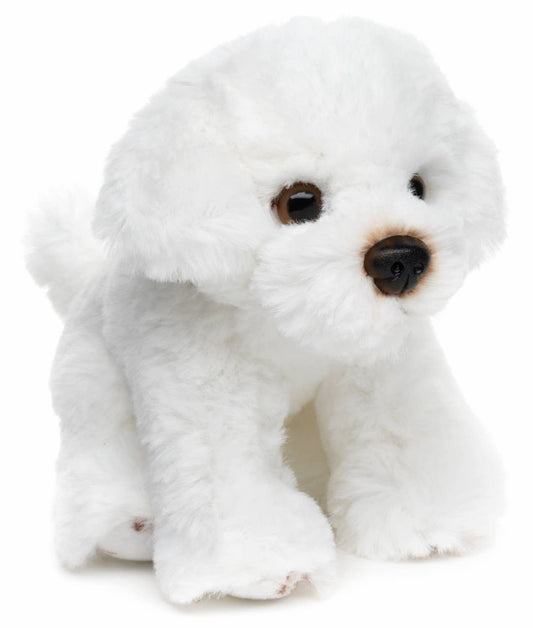 Peluche bichon maltais assis