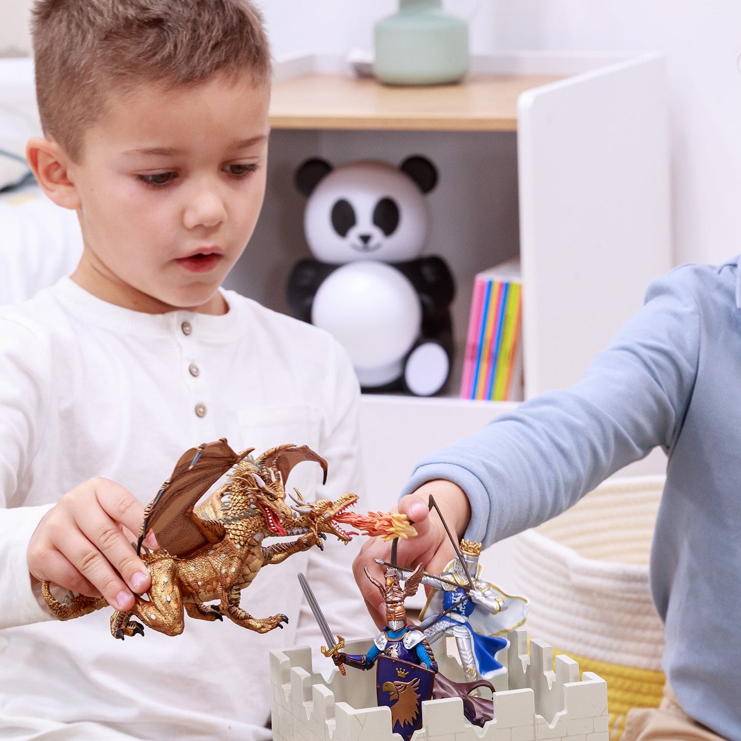 King with Dragon and Bow figurine