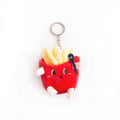 Pluche sleutelhanger in de vorm van frietjes