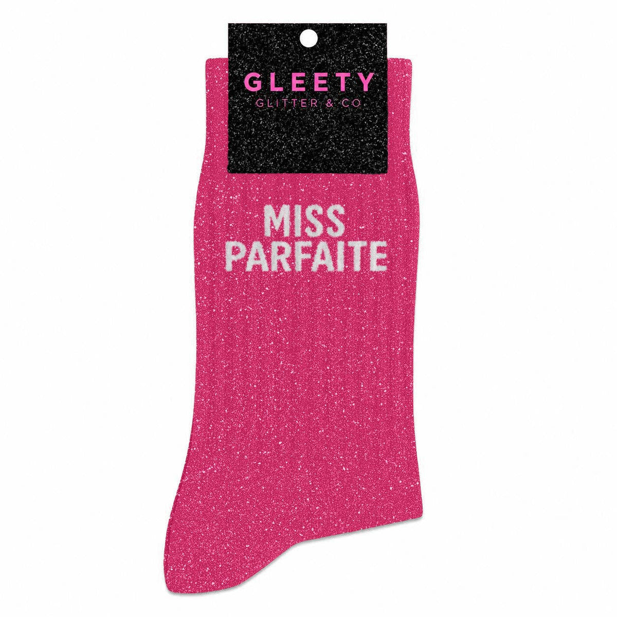 Chaussettes à Paillettes Miss Parfaite Fuschia – Gleety
