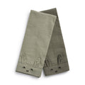 Set of 2 greene / sage mineral table towels