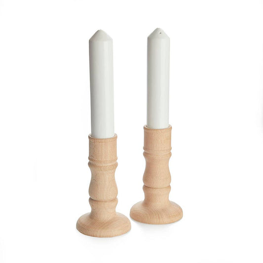 Salt and pepper candlesticks