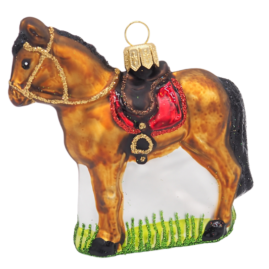 Christmas ball Horse with saddle