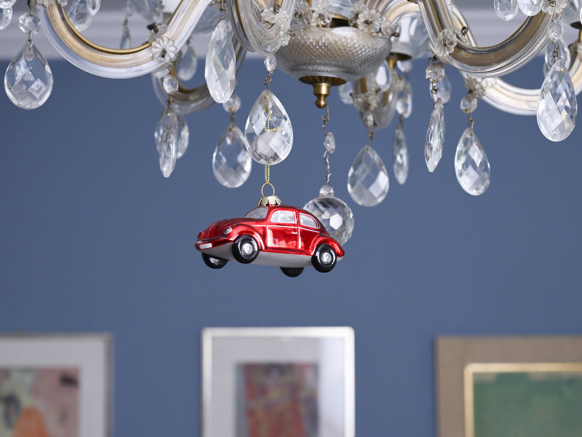 Red VW Beetle Christmas Decoration