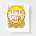 Lucky Cat Greeting Card "You are the luckiest thing to ever happen to me"