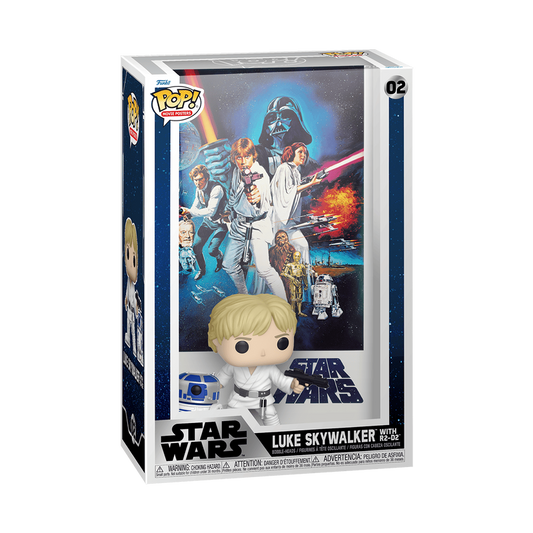 Pop! Movie Poster Luke Skywalker avec R2-D2