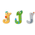 Houten letter - J