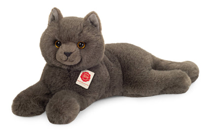 Pluche Chartreux-kat die ligt