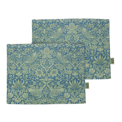 William Morris Sage Green Recycled Cotton Placemats & Napkins