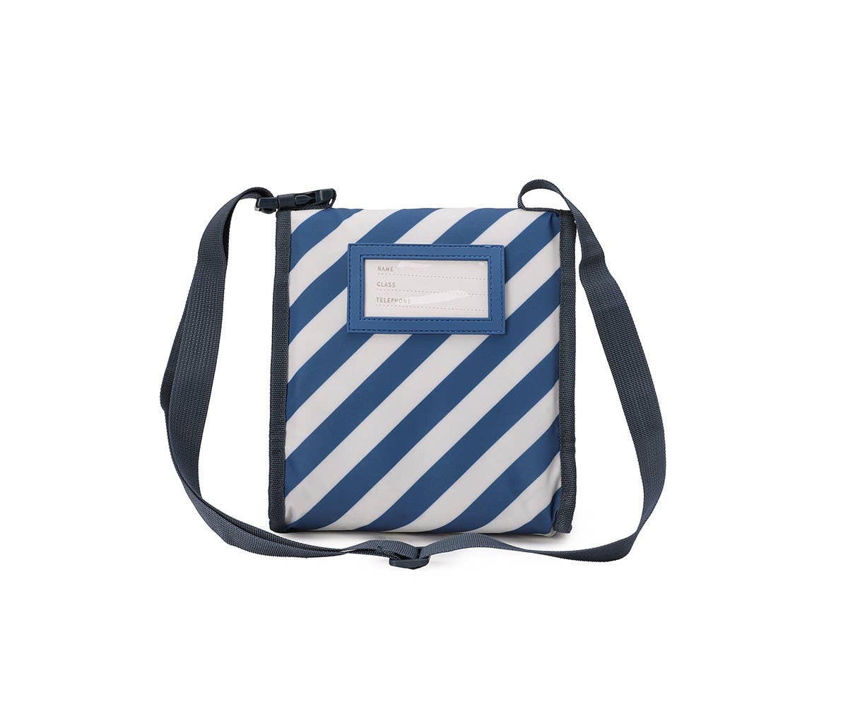 Insulated Snack Bag Stripes Blues & Beyond