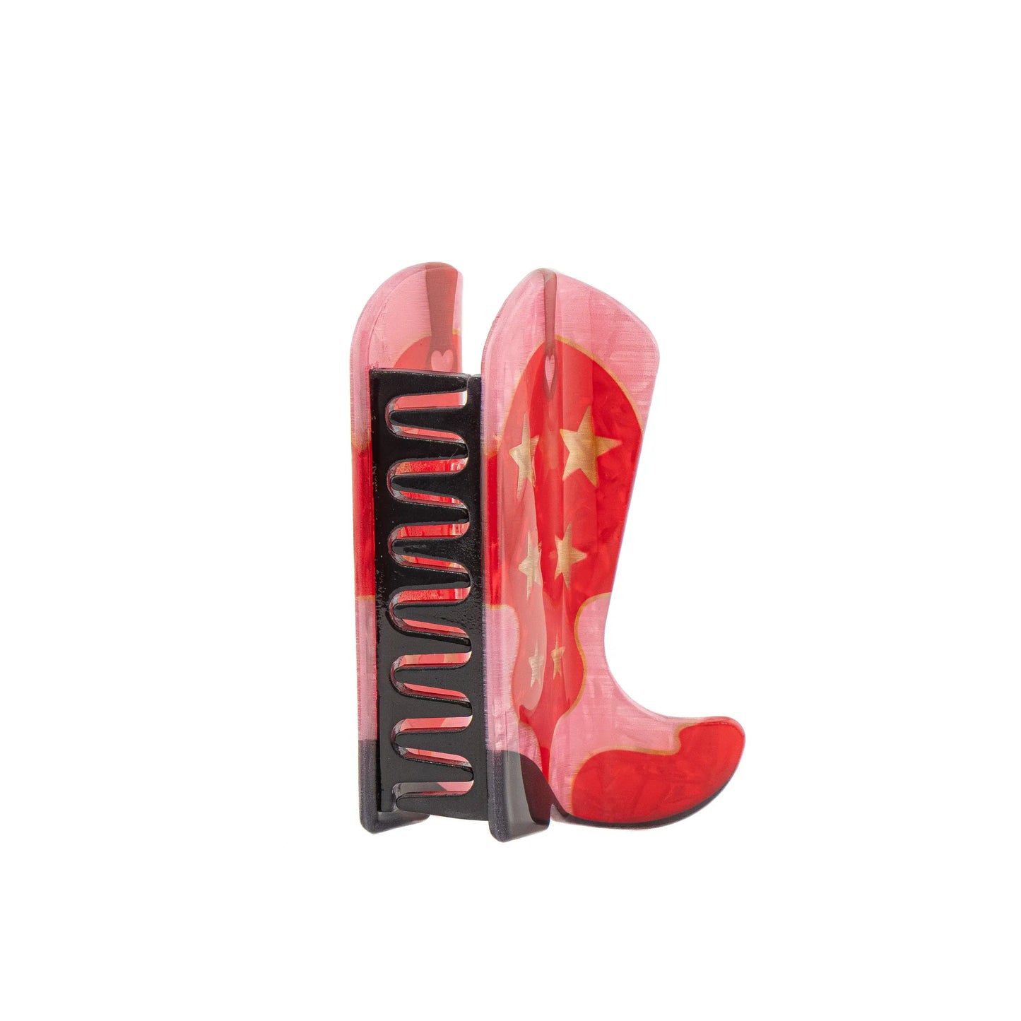 Cowboy boot hair clip