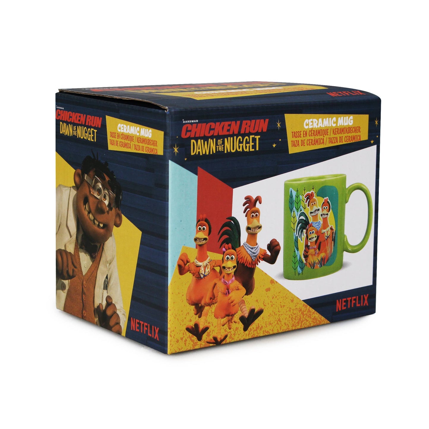 Standaard verpakte mok (400 ml) - Chicken Run (vrije uitloopfamilie)
