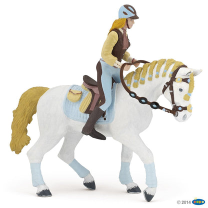Blue fashion Rider figurine