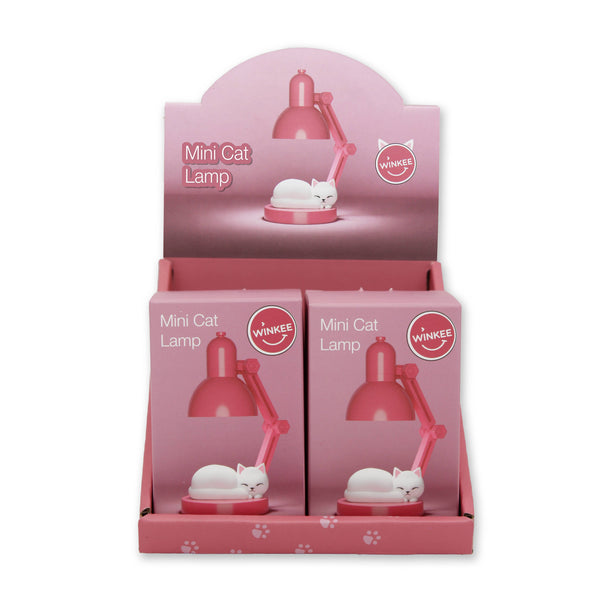 Mini katten nachtlampje - roze