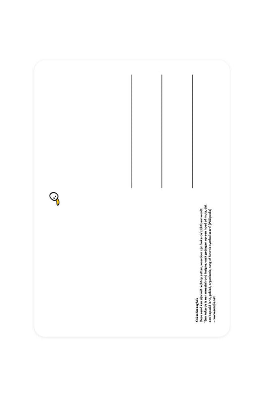 Carte postale avec Sawbill cocarde