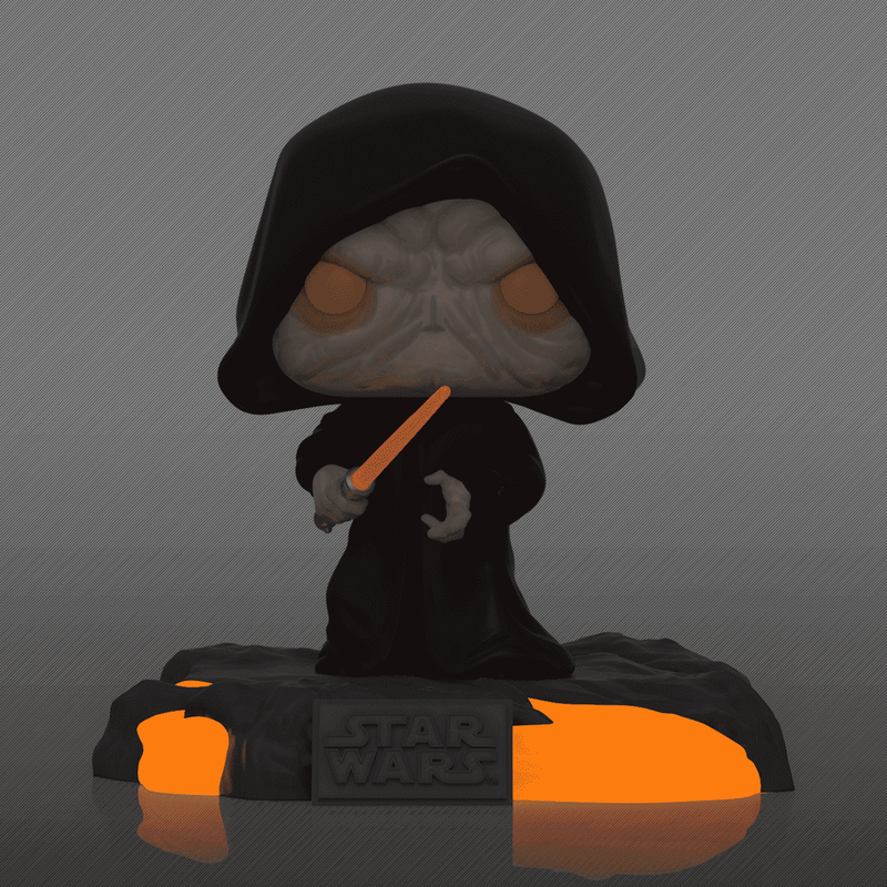pop deluxe red saber series volume 1 darth sidious glow 519