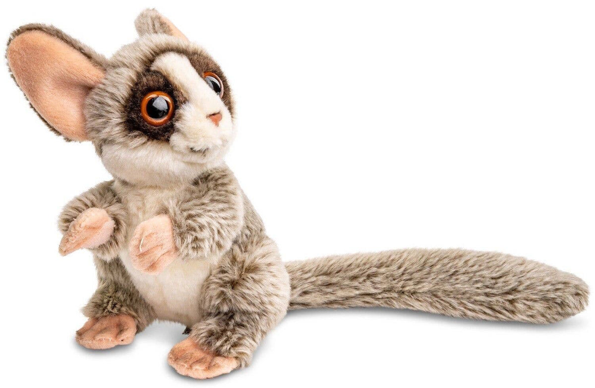 Bush baby plush toy sitting with velcro
